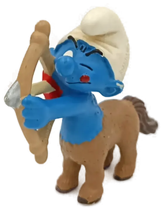 Schleich Schlümpfe - Zentaurus Schlumpf mit Bogen - Bild 1