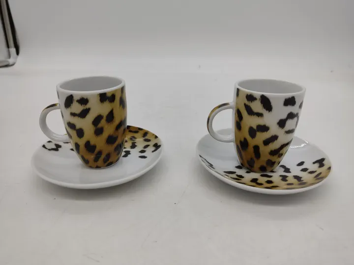 Espresso Tassenset Leopard - 2 Stück - Bild 3