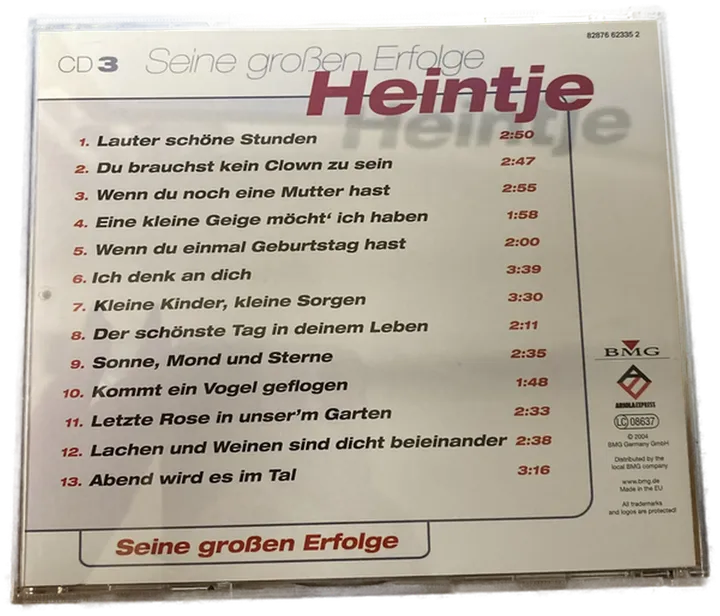 Heintje - Seine großen Erfolge 2 - CD - Bild 2