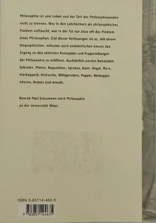 Die großen Philosophen und ihre Probleme. Vorlesungen zur Einführung in die Philosophie 2 - Konrad P. Liessmann - Bild 2