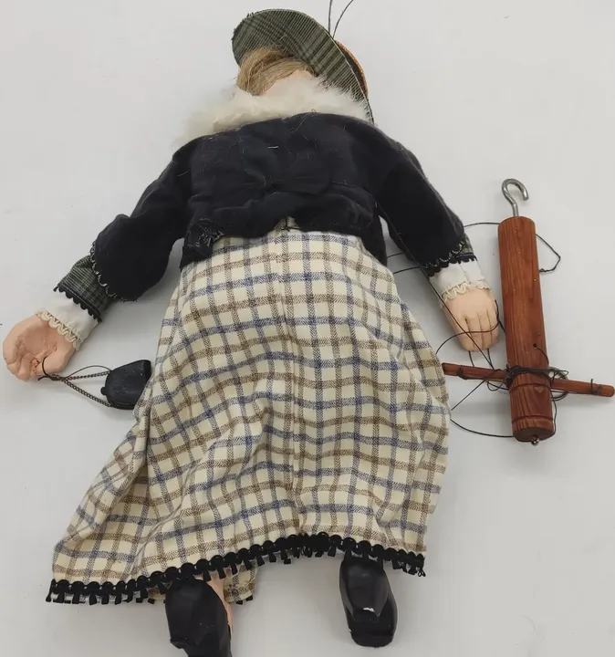 Bürgermeister Gattin Marionette aus dem Böhmisches Puppentheater Höhe ca 48cm - Bild 4