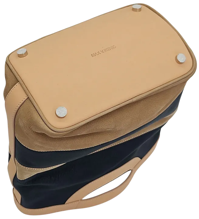 Max V. Koenig Damen Handtasche, marine/beige - mittel - Bild 4