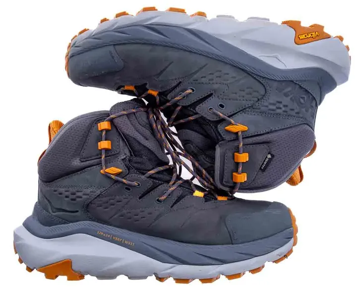 Hoka Kaha Herren Wanderschuhe in grau-orange, Größe 44  - Bild 2