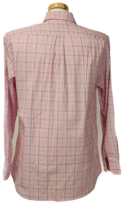 Original Salzburger - Trachtenhemd langarm Gr. 40 - rosa - kariert  - Bild 2