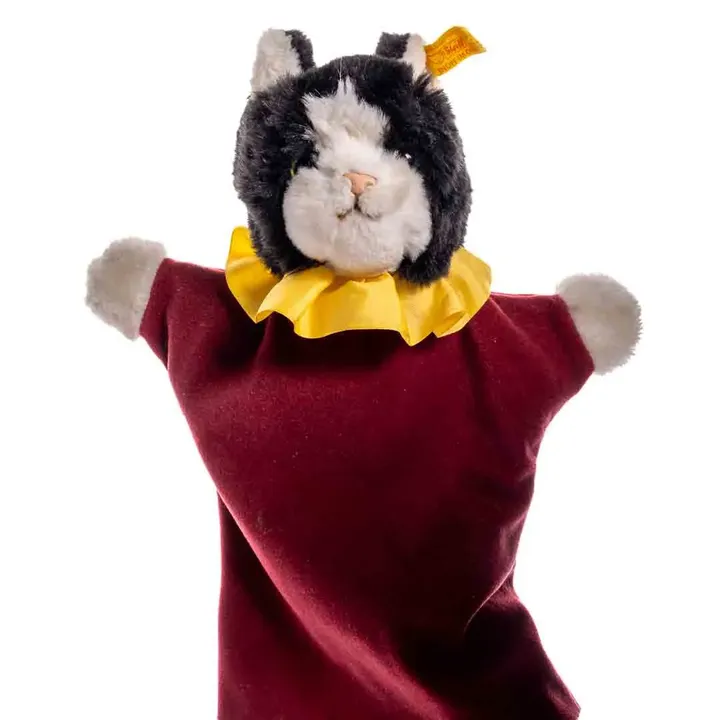 Steiff Handpuppe mit Katzenmotiv, Länge 30cm - Bild 1