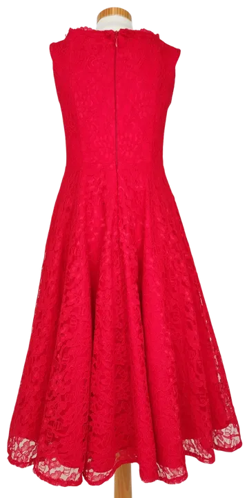 Vintage heine Damen Abendkleid, rot - Gr. S  - Bild 2