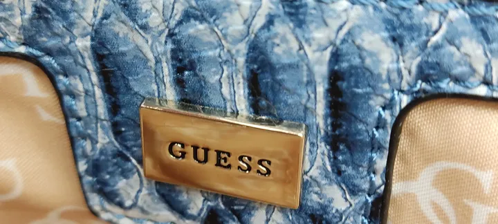 Guess Damen Shopper Animal Print  blau - Bild 2