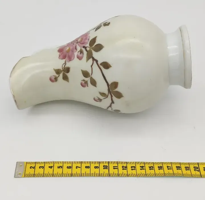 Vintage Kanne/ Vase aus Porzelan mit Blumenmusterung  - Bild 6