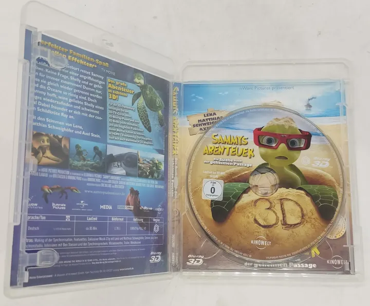 Blu-ray 3D Disc Sammys Abenteuer 