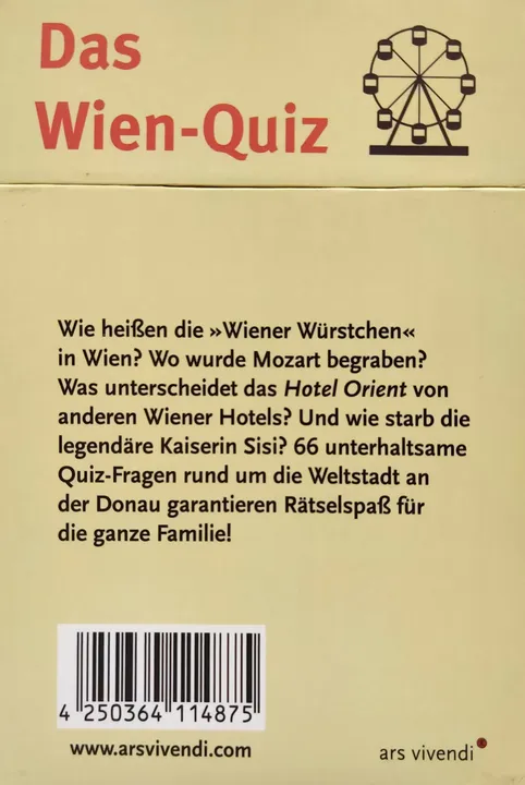 Das Wien-Quiz - Lernspiel - ars vivendi  - Bild 2