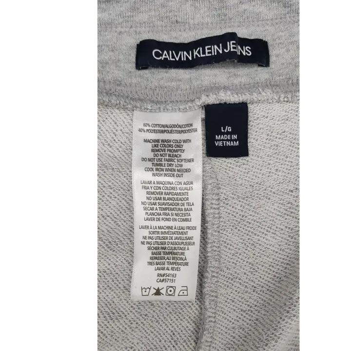 Calvin Klein Herren Jogginghose grau Gr. L - Bild 3