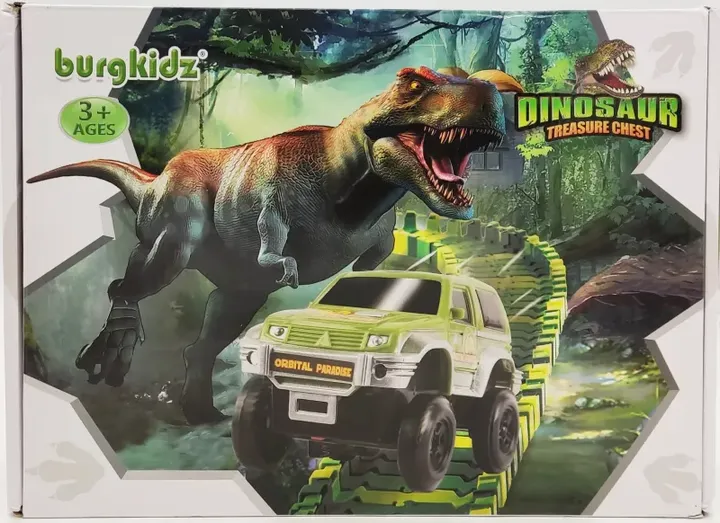 burgkidz Dinosaur Treasure Chest - Dinosaurier Spielzeugfahrzeug - Bild 1