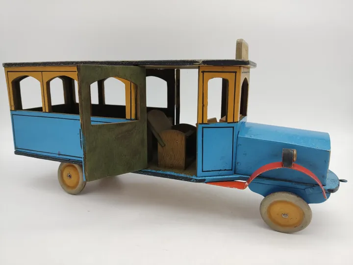 Vintage Holzbus und Straßenbahn per Hand gefertigt  - Bild 14
