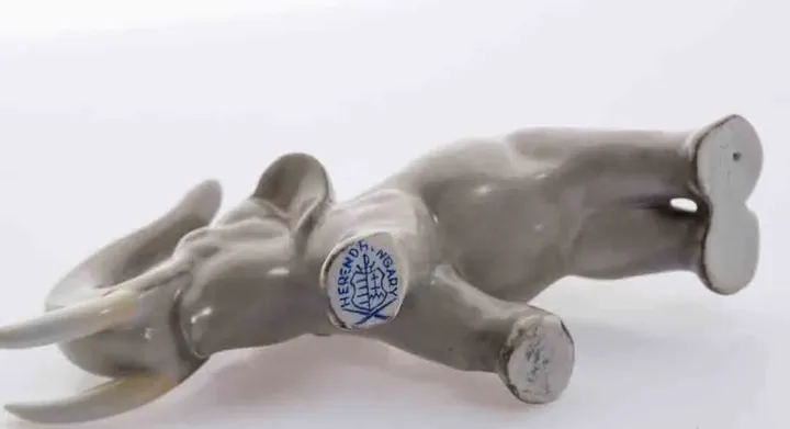 1 Stk. Herend Elefant Porzellan, blaue Marke (Fus) - Bild 3