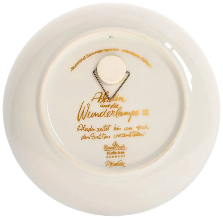 Rosenthal Studio-Line Sammelwandteller „Aladin und die Wunderlampe IX“ – Bjørn Wiinblad – Porzellan – Limitierte Edition - Bild 2