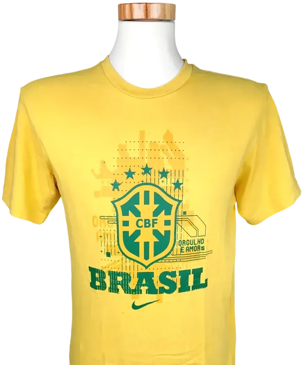 Nike Herren Brasil T-Shirt, gelb - Gr. M - Bild 3