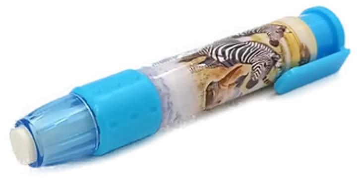 Radiergummistift blau mit Tiermotiv - Bild 1