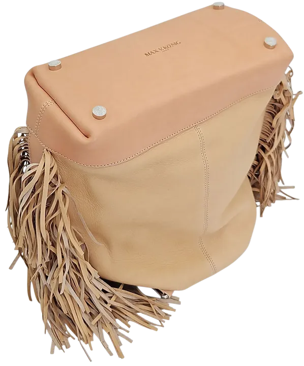 Max V. Koenig Damen Handtasche mit Fransen, creme - mittel - Bild 2