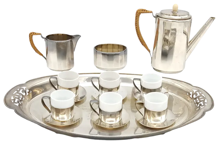 J. L. Herrmann Wien - Kaffee-Set versilbert  - Bild 2