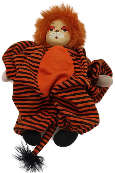Puppe im Tiger Stil  Porzellankopf mit Stoffkörper Sammlerstück 70/80er  - Bild 1