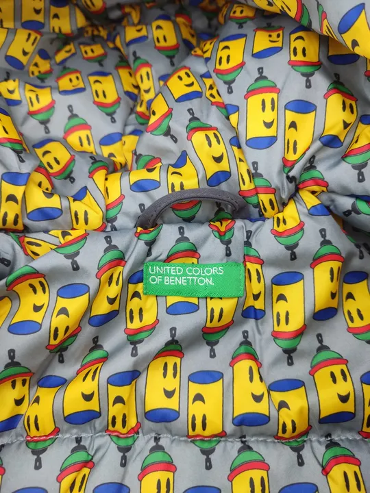 United colors of Benetton Kinder Jacke grau Gr. 82 cm ( 12/18 Monate) - Bild 3