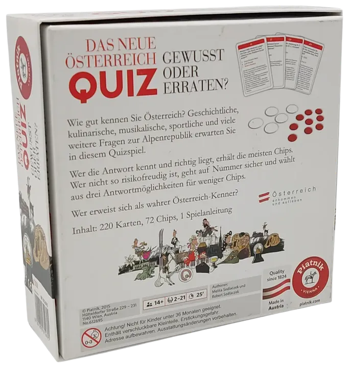 Das neue Österreich Quiz - Gesellschaftsspiel - Piatnik - Bild 2