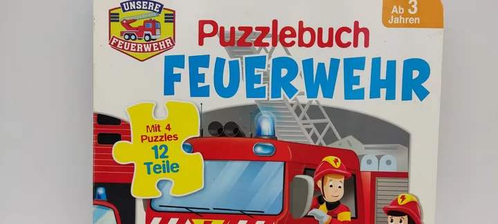  Puzzlebücher 2 Stück Feuerwehr und Baustelle - Bild 5