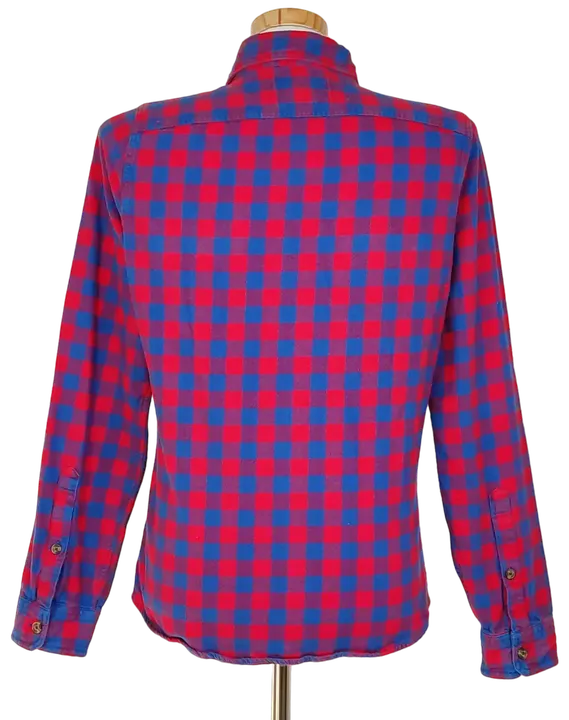 Abercrombie & Fitch Herren Hemd, rot/blau - Gr. M  - Bild 2