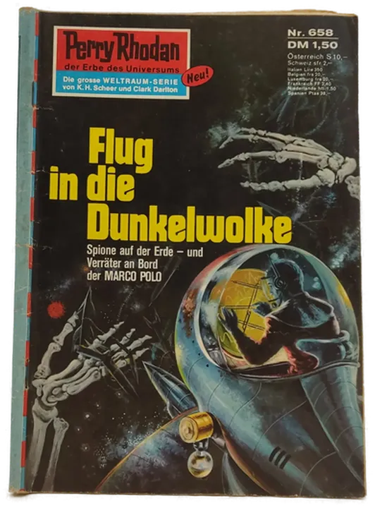  Romanheft Perry Rhodan Flug in die Dunkelwolke Erstauflage Nr.658 - Bild 1