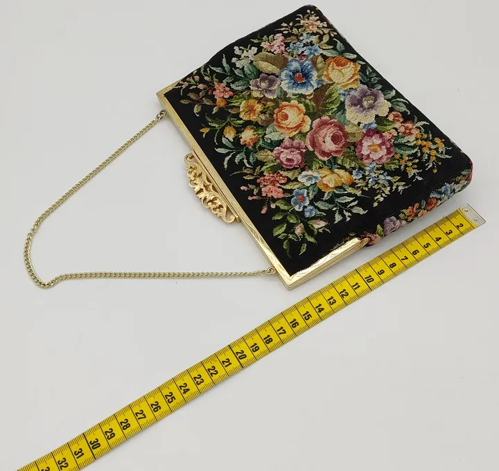 Damen Vintage Tasche mit Blumenmuster  - Bild 3