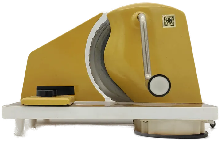 Vintage Brotmaschine - ohne Strom, gelb  - Bild 4