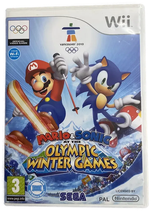 Mario und Sonic Olympic Winter Games - Wii Spiel  - Bild 1