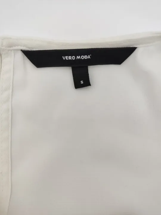 Vero Moda Damen Top Bluse ärmellos weiß - S/36 - Bild 7