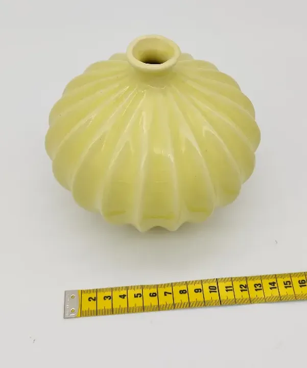 Vase aus Keramik gelb  - Bild 3