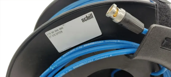 Schill Kabeltrommel/Gerätetrommel mit blauem XLR-Kabel - Bild 5