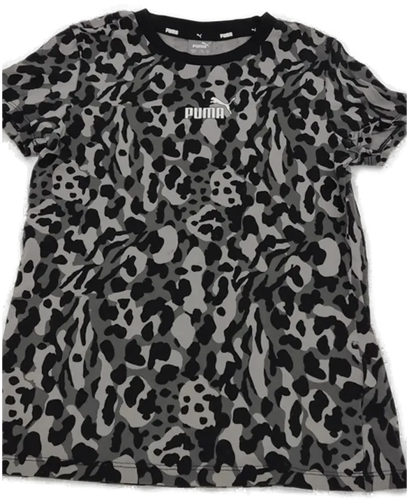 Puma Kinder T-Shirt Grau/Schwarz Gr. 152 - Bild 1