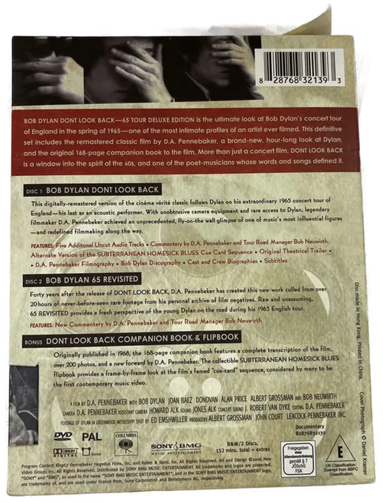 DVD BOB DYLON don't look back 65 Tours Deluxe Edition - Bild 4
