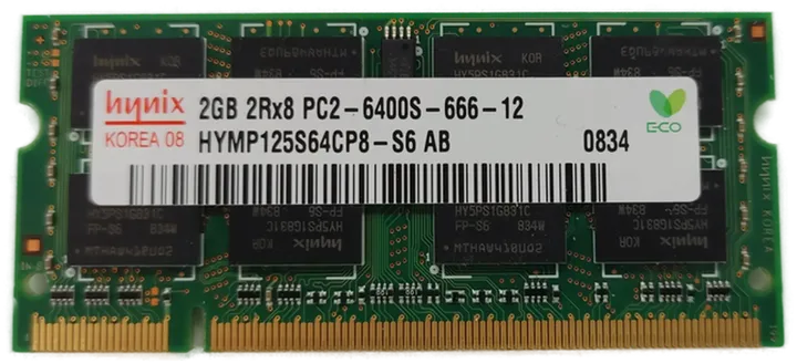 Hynix 2GB DDR2 2Rx8 PC2-6400S-666-12 Arbeitsspeicher Laptop / RAM - Bild 1