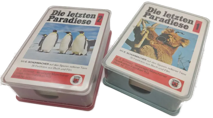 Die letzten Paradiese 1 und 2 - Kartensets, F.X. Schmid Quartett Nr. 60520 und Nr. 60620 - Bild 1