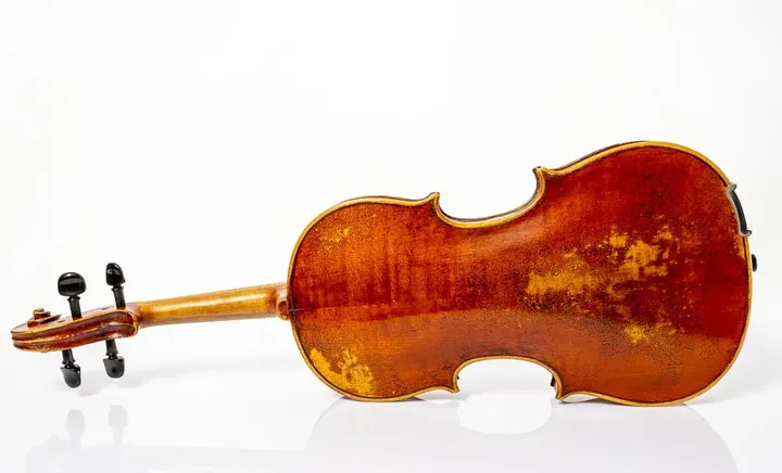 Musikinstrument Antike Vogtländische Manufakturgeige mit Modellbezeichnung ca. 1900 - Geige - Violine - Bild 10