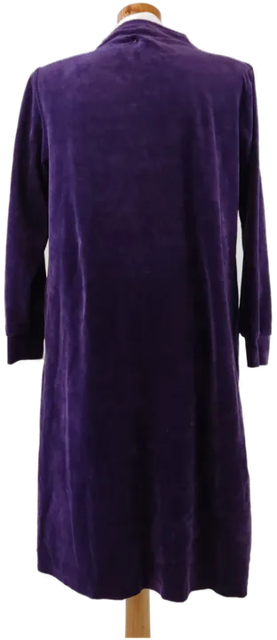 Damennickki Morgenmantel violett - 44 - Bild 3