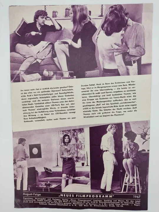 10x Vintage Filmprogramme 1960er - Blow Up, Topkapi etc - Bild 4