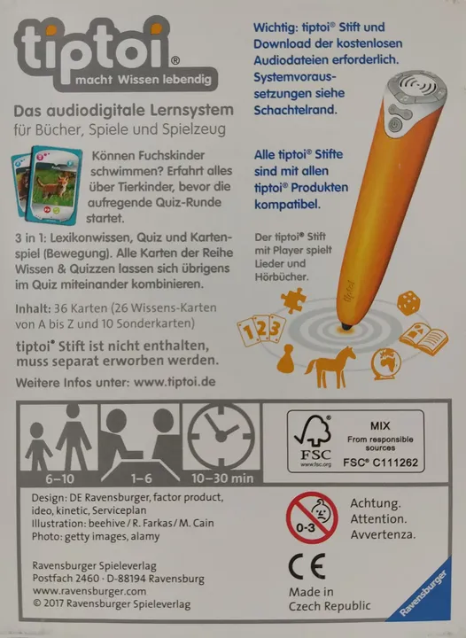 tiptoi® Wissen & Quizzen Süße Tierkinder - Lernspiel - Ravensburger  - Bild 2