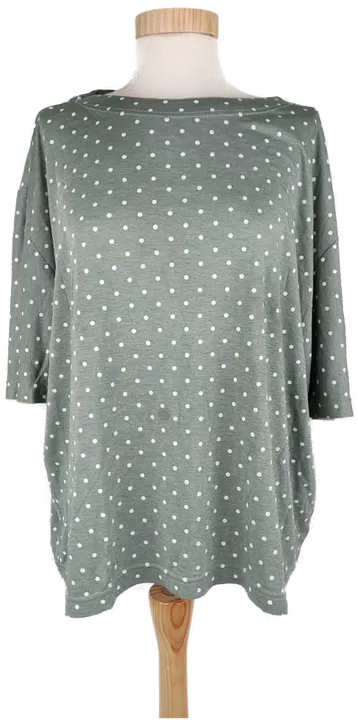 T-Shirt 'Sixth Sense' kurzarm mit Rundhalsausschnitt, grünmelliert mit Punkten, Größe XL - 48/50 - Bild 1