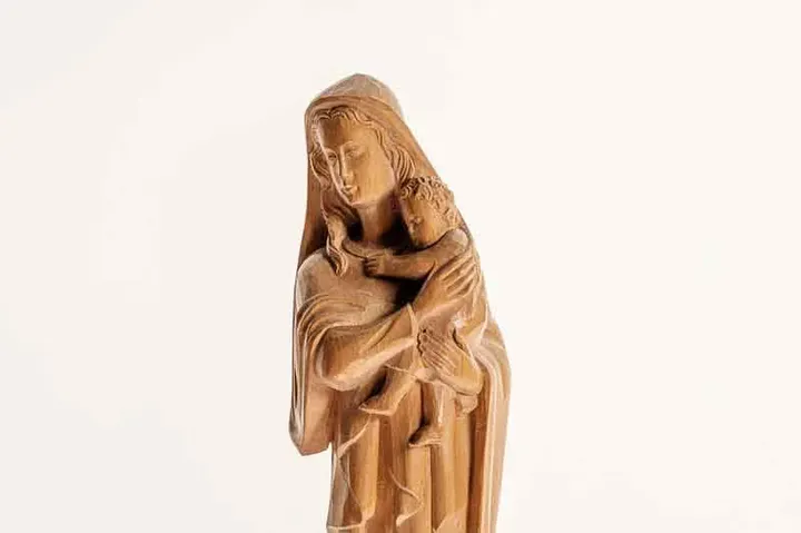  Mutter Gottes mit Kind Holz Starnberger Kunstverlag ca. 43 cm - Bild 2