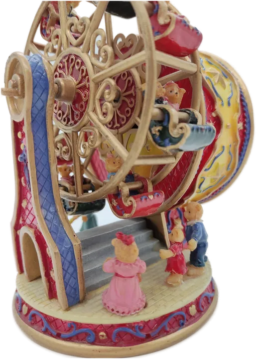 Riesenrad Spielbox Musikbox mit kleinen Bären zum Aufziehen - Bild 4