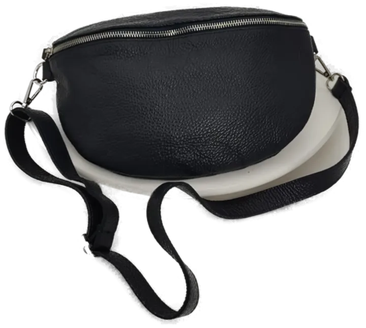 Hip Bag aus Italienischem Leder, Marine Blau - Bild 1