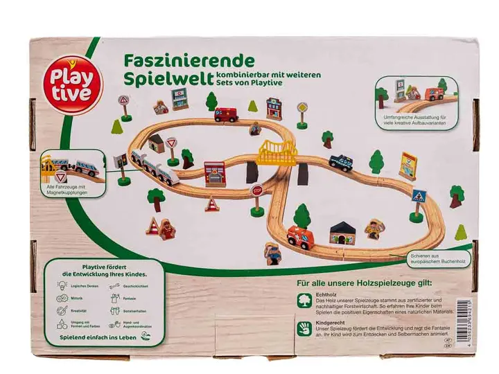 Playtive Holzeisenbahn-Set City  - Bild 3