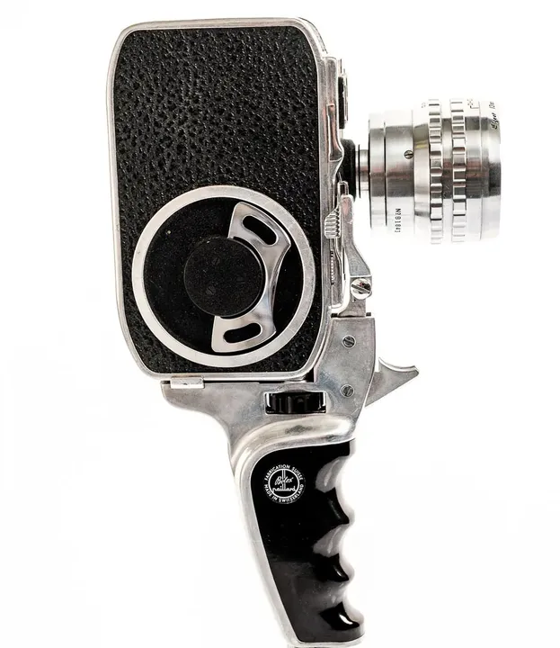 Paillard Bolex C8S 8mm Filmkamera mit Elgeet Synchronex 8 Objektiv - Bild 2