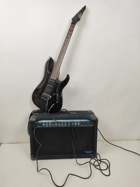E-Gitarrenset mit Hohner Verstärker, Kabel und Seiko Stimmgerät - Bild 1